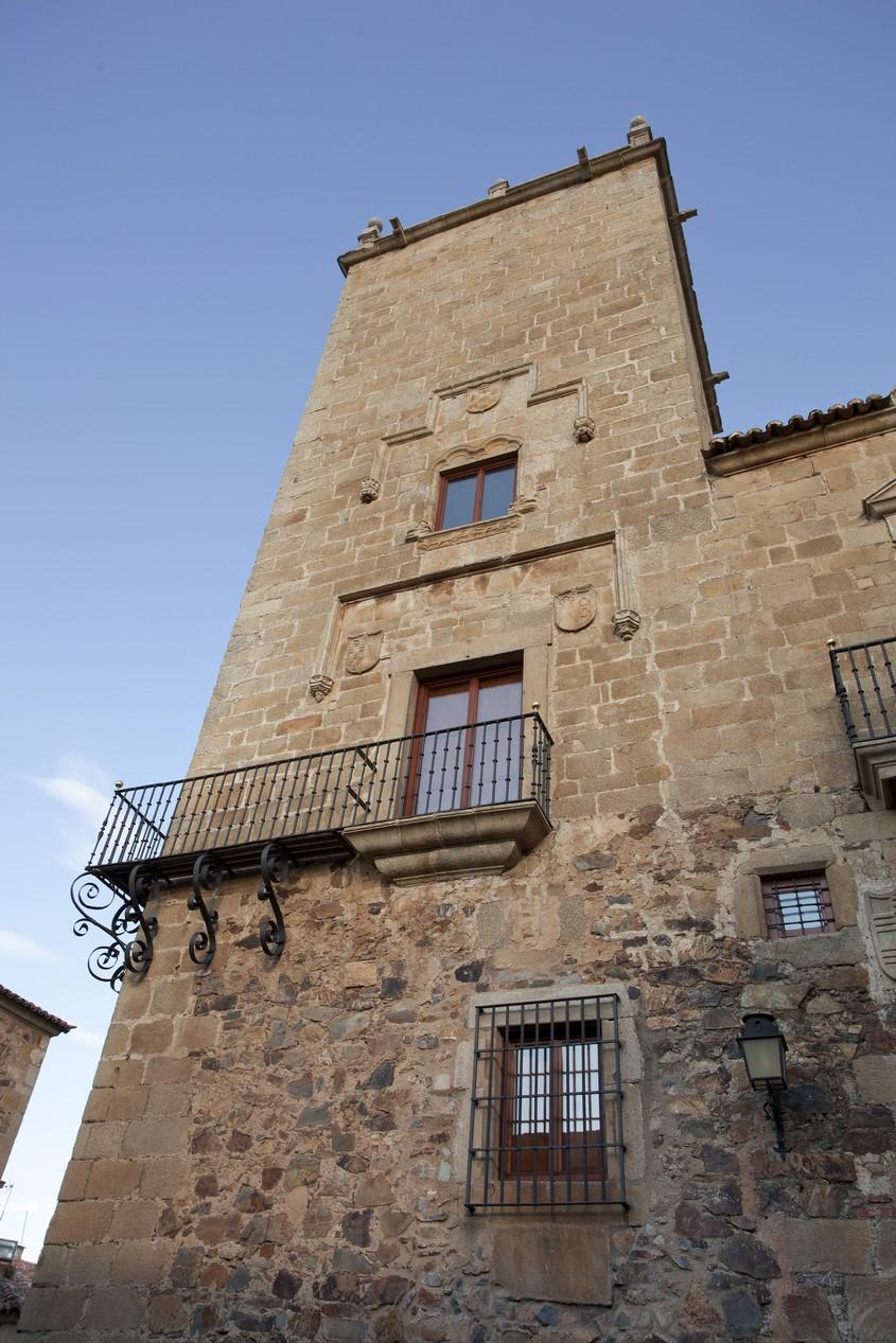 Parador de Caces Exterior foto