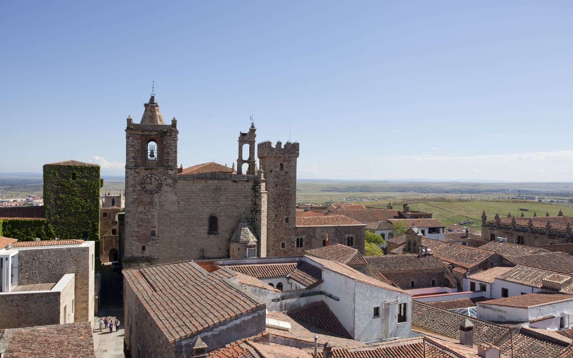Parador de Caces Exterior foto