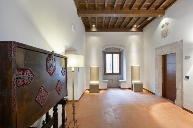 Parador de Caces Exterior foto
